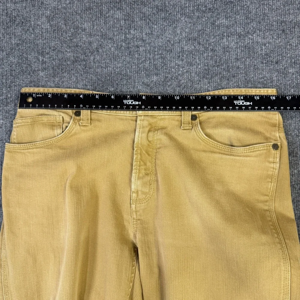 Mountain Hardwear Jeans Men 32x32 Golden Brown Tan Stretch Denim Straight Hiking